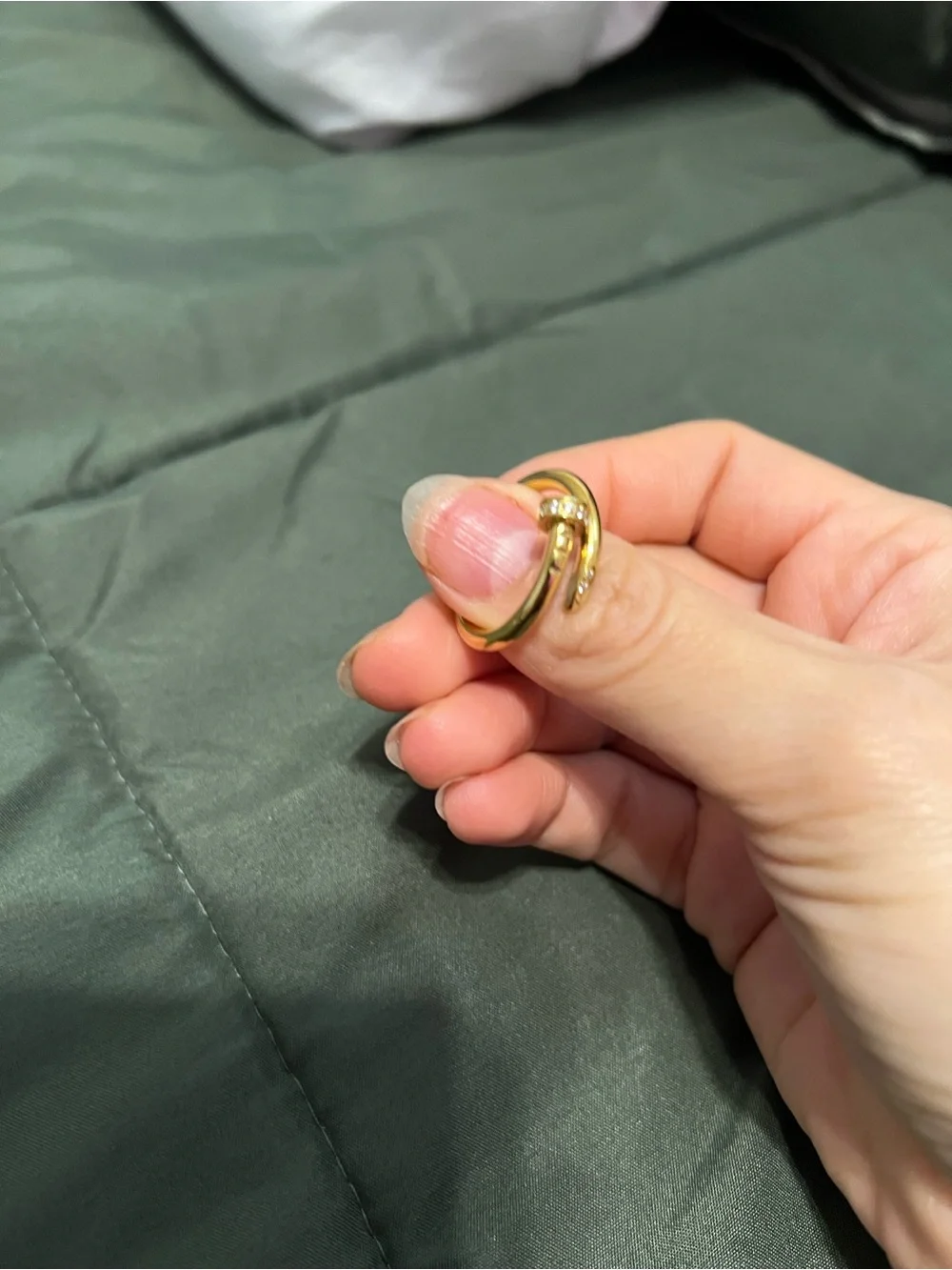 Gold-Tone Knot Ring - Women's Fashion Band